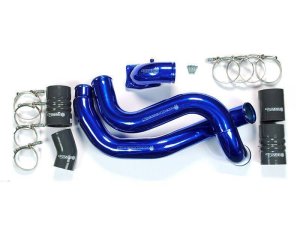 Ford F-350 Intercooler Pipe Kit - Sinister Diesel - Sinister Diesel Charge Pipe Kit with Intake Elbow - Sinister Blue - `03-`07
